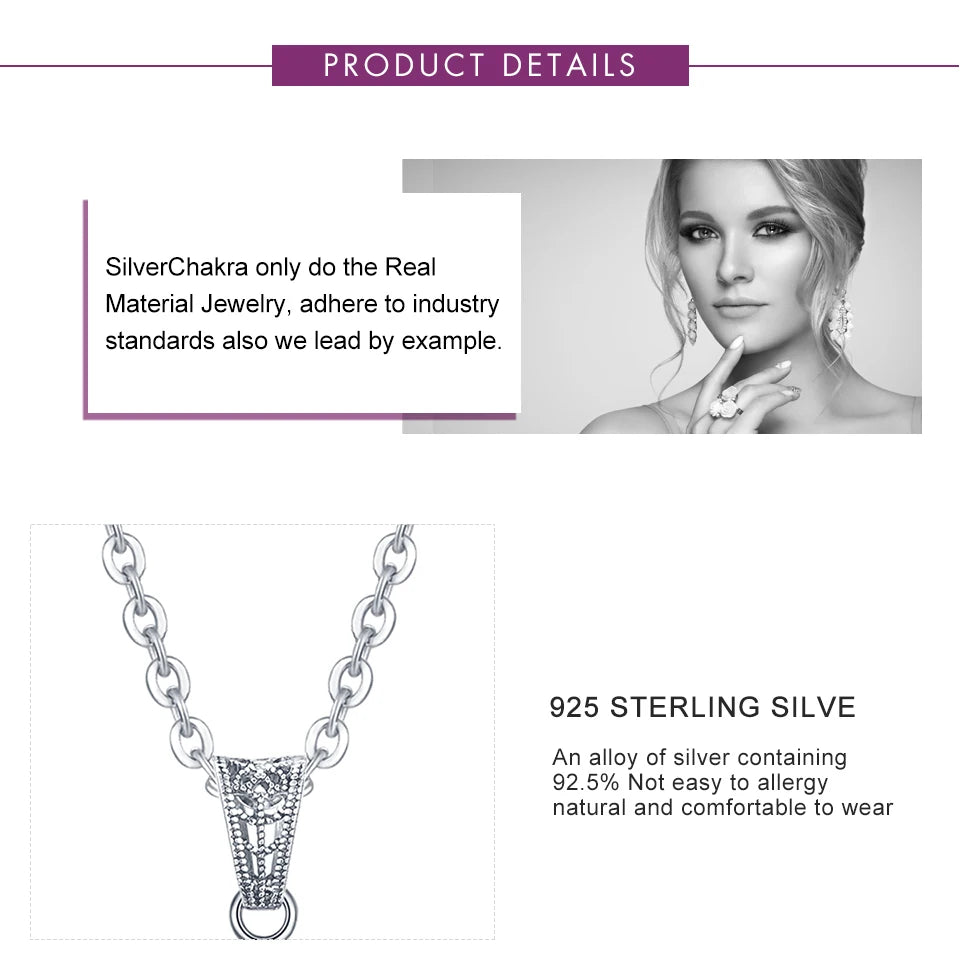 Unique 925 Sterling Silver Necklace Aquamarine Gemstone Pendant Necklaces with Chain for Women Vintage Floral Swan Filigree