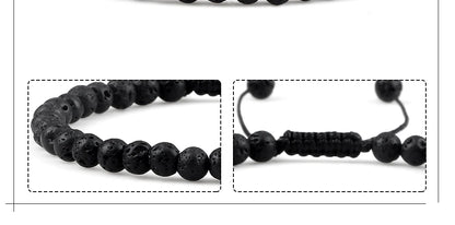 Adjustable 4mm Chakra Beads Bracelet Mini Natural Stone Agats Lava Tiger Eye Beaded Bracelets & Bangles Women Men Gift Jewelry