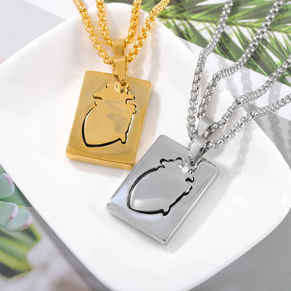 Puzzle Anatomical Heart Pendant Necklaces For Women Men Stainless Steel Hip Hop Punk Chain Necklace 2024 New Couple Jewelry Gift
