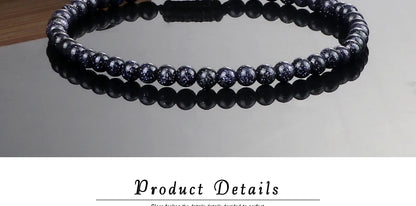 Adjustable 4mm Chakra Beads Bracelet Mini Natural Stone Agats Lava Tiger Eye Beaded Bracelets & Bangles Women Men Gift Jewelry