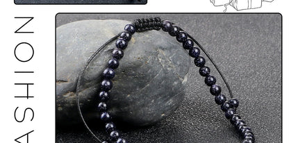 Adjustable 4mm Chakra Beads Bracelet Mini Natural Stone Agats Lava Tiger Eye Beaded Bracelets & Bangles Women Men Gift Jewelry