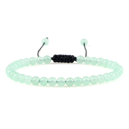Adjustable 4mm Chakra Beads Bracelet Mini Natural Stone Agats Lava Tiger Eye Beaded Bracelets & Bangles Women Men Gift Jewelry