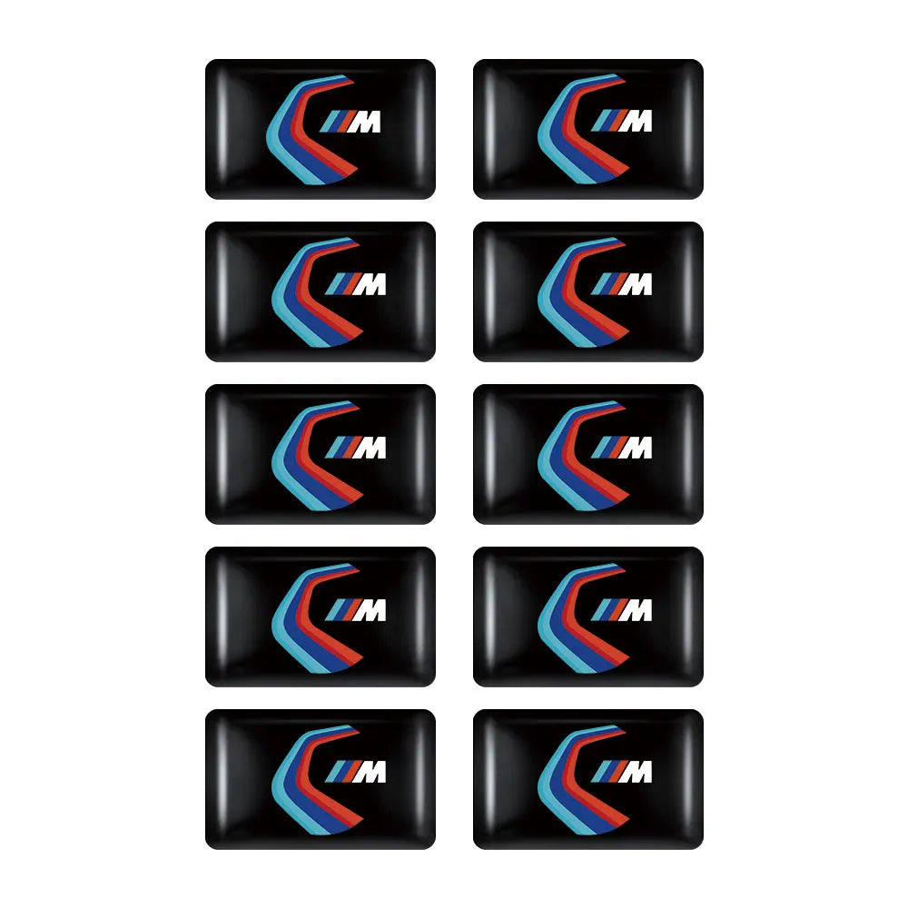 5/10/15pcs 3D Car Logo Stickers Steering Wheel Audio Dashboard Auto Accessories For Bmw M1 M E46 E90 E60 F30 F10 E36 G20 E92 E91