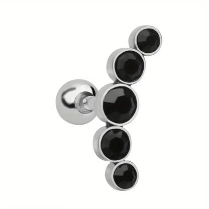 1Pcs 16G Fashion Novel 316 Stainless Steel Stud Earrings, Screw Back Cartilage Tragus Conch Helix Earring Piercing Jewelry