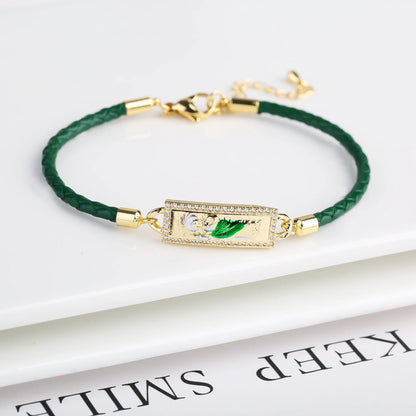 High Quality St. Jude Bracelet Copper Drip Oil Madonna Bracelet For Woman Man Party Birthday Daily Wear Religious Jewelry Gift