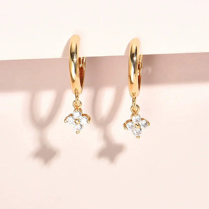 925 Sterling Silver leaf  Earrings For Women Trendy Earring Jewelry Prevent Allergy Party Accessories Gift