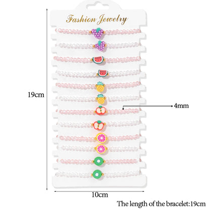 Wholesale 12Pcs/Set Colorful Natural Stone Bracelets Adjustable Rope Braided Bracelet Handmade Bohemia Bracelets with Cards