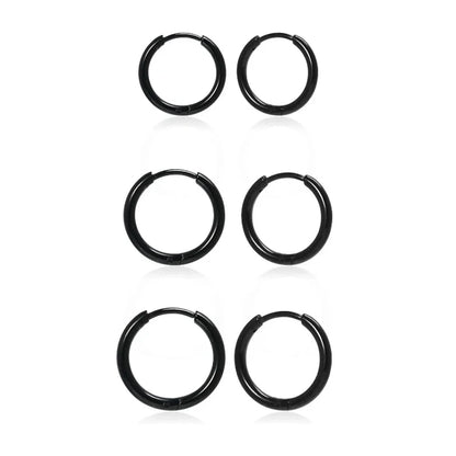 2/6pcs 316L Stainless Steel Huggie Hoop Earrings for Women Men,Cartilage Tragus Helix Daith Hypoallergenic Piercing Jewelry