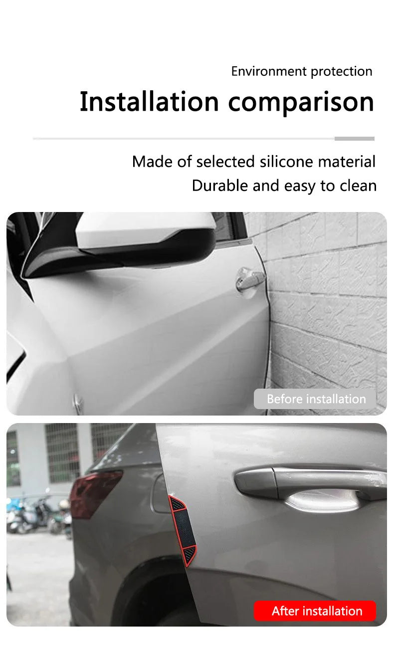 4pcs Car Door Handle Anti Scratch Collision Sticker Bumper Protector Strip For BMW Mini Cooper Countryman Clubman R55 R56 R60