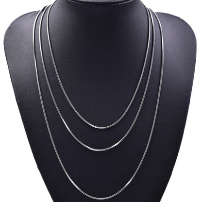 Wholesale 45/50/60/70cm Snake Chain Necklace Stainless Steel Necklaces For Women Men Accessories Vintage Jewelry Collares Hombre