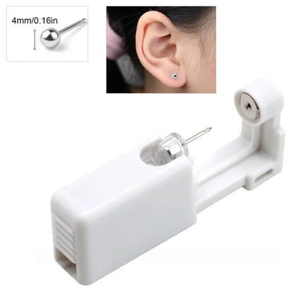 1pc Disposable Sterile Ear Piercing Kit, Cartilage Tragus Helix Piercing Gun No Pain Piercer Tool Machine Set Stud Jewelry