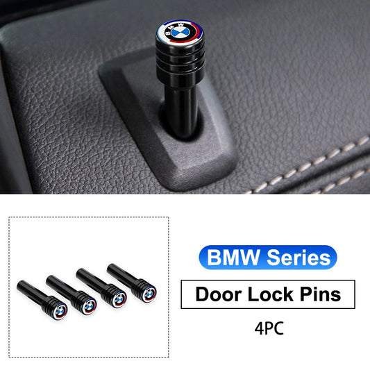 2/4PC for BMW 50th Anniversary Tech Stainless Car Lock Modified Door Pin for BMW E36 E46 E63 E64 E81 E82 E88 E92 E93 Accessories