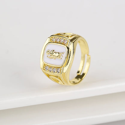 Gold Plated Classic Religious Character St. Jude Adjustable Ring Fashion for Man Woman Party Wedding Jewelry Gift Daily Wear