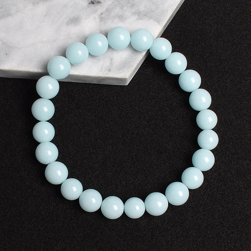 Luminous Stone Bracelets Fluorescent Night Blue Light Bead Bracelet Glow In The Dark Jewelry Glowing Stone Bangle Pulsera Gifts