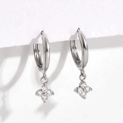 925 Sterling Silver leaf  Earrings For Women Trendy Earring Jewelry Prevent Allergy Party Accessories Gift