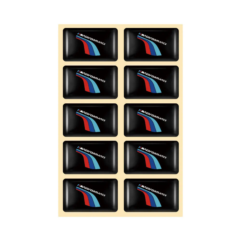 5/10/15pcs 3D Car Logo Stickers Steering Wheel Audio Dashboard Auto Accessories For Bmw M1 M E46 E90 E60 F30 F10 E36 G20 E92 E91