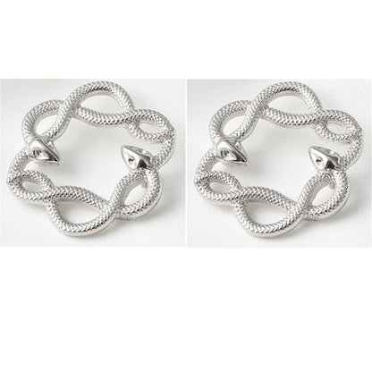 2pcs Fashion 316L Stainless Steel Snake Nipple Rings,Punk Sexy Cool Snake Nipple Piercing Jewelry Industrial Nipple Jewelry