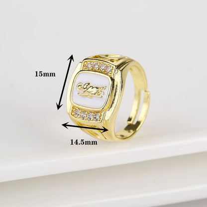 Gold Plated Classic Religious Character St. Jude Adjustable Ring Fashion for Man Woman Party Wedding Jewelry Gift Daily Wear