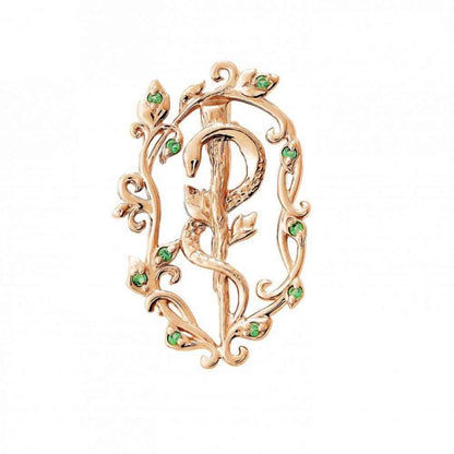 Hanreshe Medical Caduceus Brooch Pin Set Doctor Nurse Lapel Hat Bag Badge Brooches Medicine Psychology Surgery Jewelry Gifts