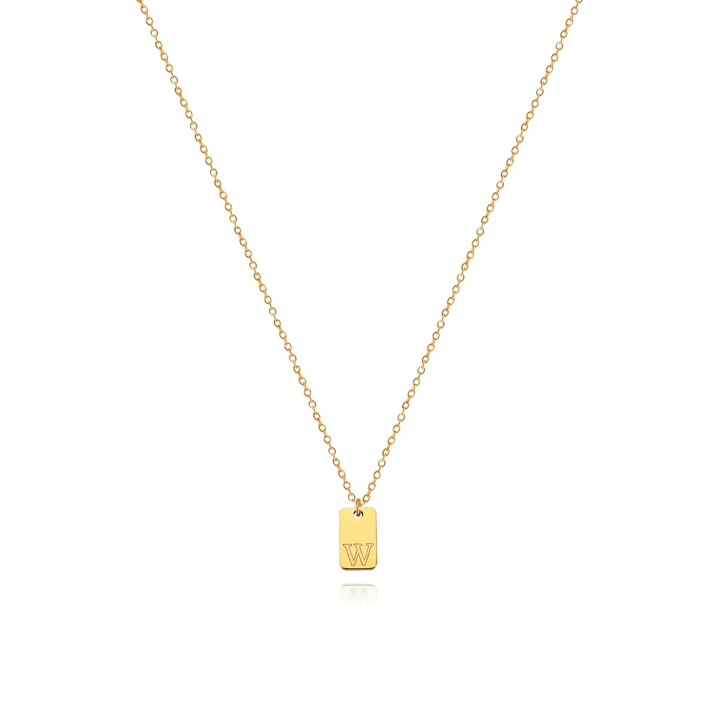 Letter Geometric Pendant Necklaces For Women Stainless Steel Inital Chain Choker Charm 2022 Wedding Jewelry Gift