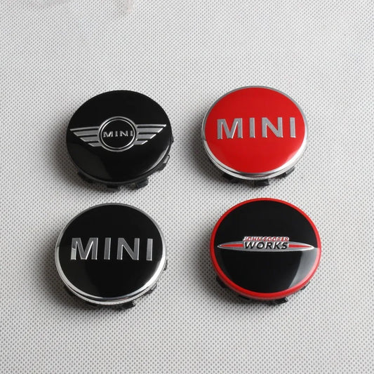 4pcs/set 54mm 56mm Car Emblems Wheel Center Hub Cap Wheel Badge Cover for BMW MINI S One Countryman R50 R55 R56 R57 R58 R60 R61