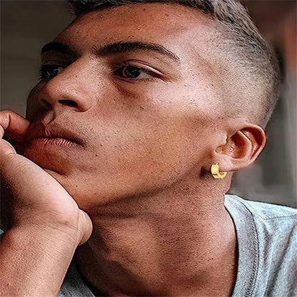 1/15Pairs Punk Cool Gothic Stainless Steel Stud Earrings Set for Men Women,Fashion Tragus Cartilage Daith Helix Piercing Jewelry