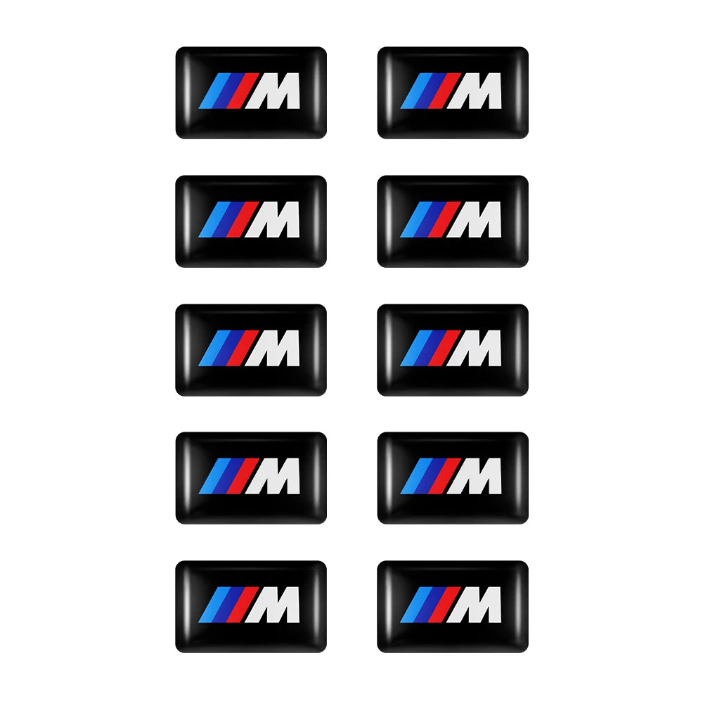 5/10/15pcs 3D Car Logo Stickers Steering Wheel Audio Dashboard Auto Accessories For Bmw M1 M E46 E90 E60 F30 F10 E36 G20 E92 E91