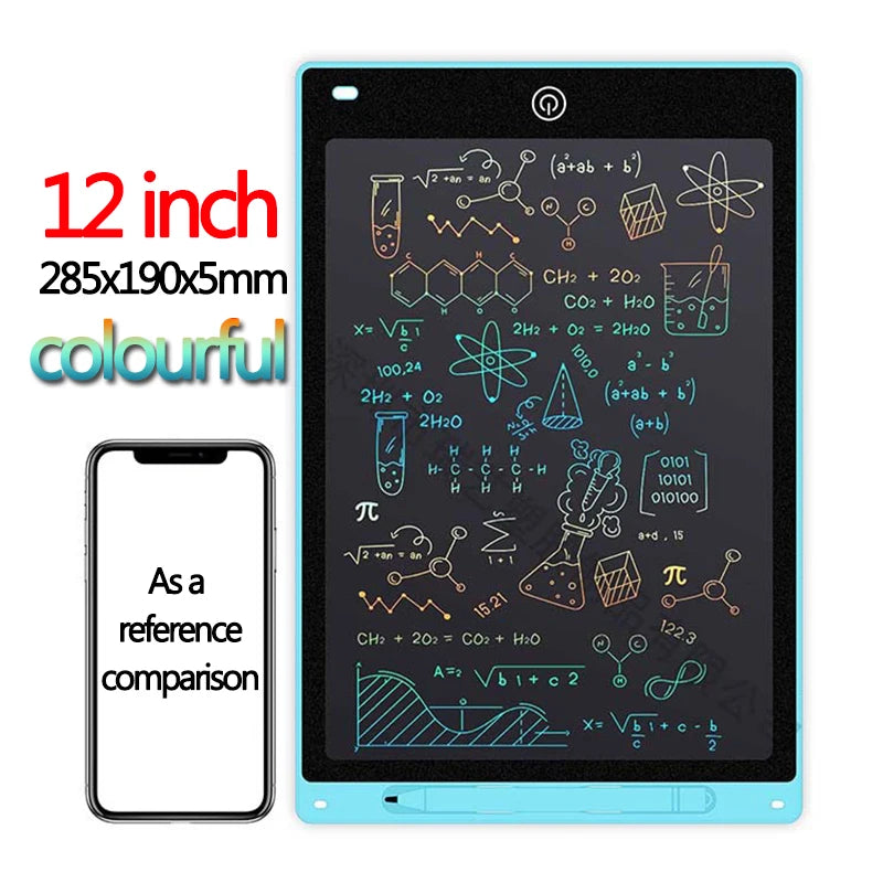 10/12/inch LCD Writing Tablet Drawing Board Kids Graffiti Sketchpad Toys Handwriting Blackboard Magic Drawing Board Kid Toy Gift