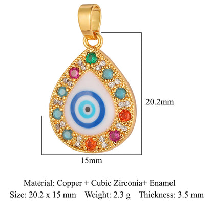 3pcs/Lot Cross Sunflower Cubic Zirconia Pendant Life Tree Maple Leaf Grape Cherry Brass CZ Charms DIY Jewelry Necklace Pendants