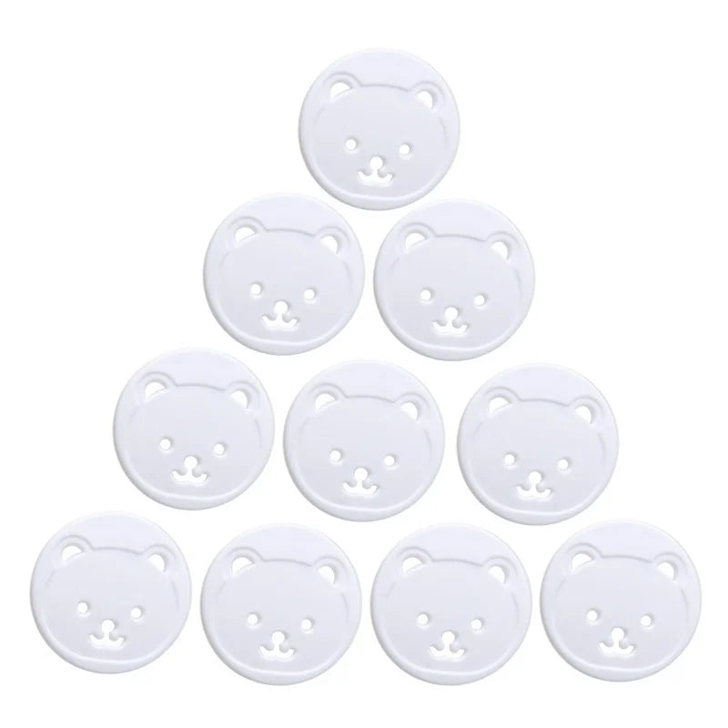 10X Power Kid Socket Cover Baby Child Protector Guard Mains Point Plug Bear