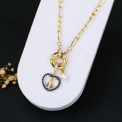 New Creative Religious St. Jude Zirconia Women's Necklace 3:1 Chain Choker Fashion for Woman Casual Trend Jewelry Party Gift