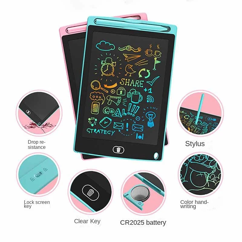 10/12/inch LCD Writing Tablet Drawing Board Kids Graffiti Sketchpad Toys Handwriting Blackboard Magic Drawing Board Kid Toy Gift