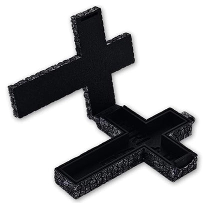 Game Cross Necklace with Secret Compartment Antique Cross Pendant Wear Resist Ten-Shaped Pendant Necklaces Fashion Accessory