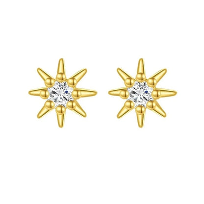 2/6 Pcs 20G 18K Hypoallergenic CZ Cartilage Flat Back Stud Earrings