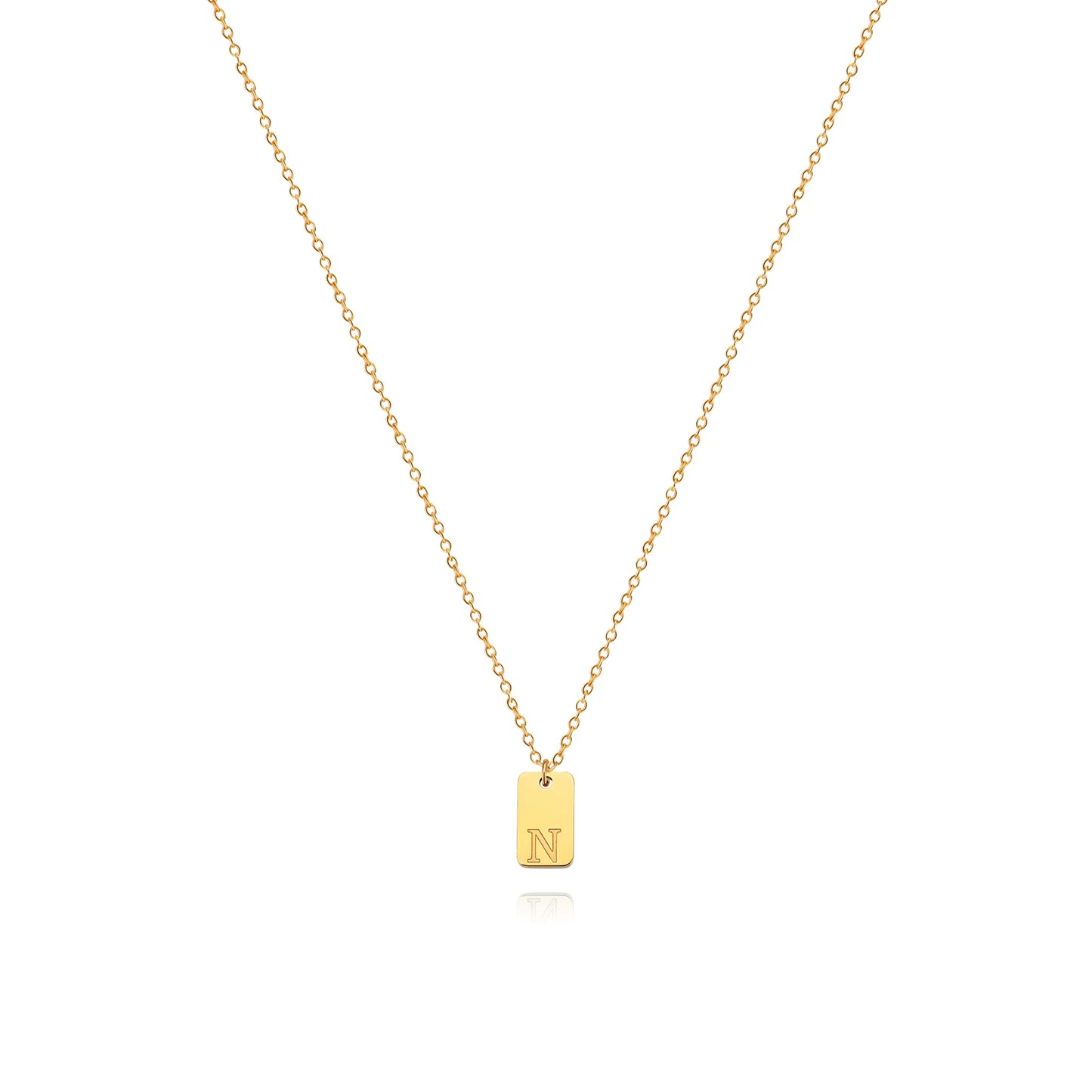 Letter Geometric Pendant Necklaces For Women Stainless Steel Inital Chain Choker Charm 2022 Wedding Jewelry Gift