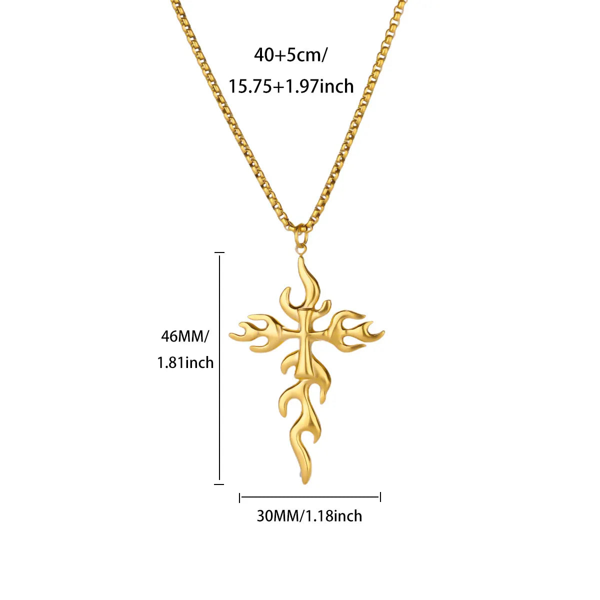 Free Shipping Vintage Cross Pendant Necklaces For Women Stainless Steel Chain Collar Necklace 2025 New Jewelry