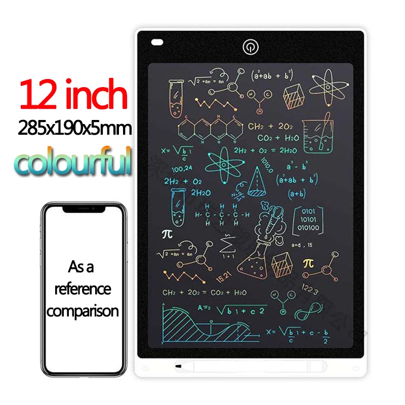 10/12/inch LCD Writing Tablet Drawing Board Kids Graffiti Sketchpad Toys Handwriting Blackboard Magic Drawing Board Kid Toy Gift