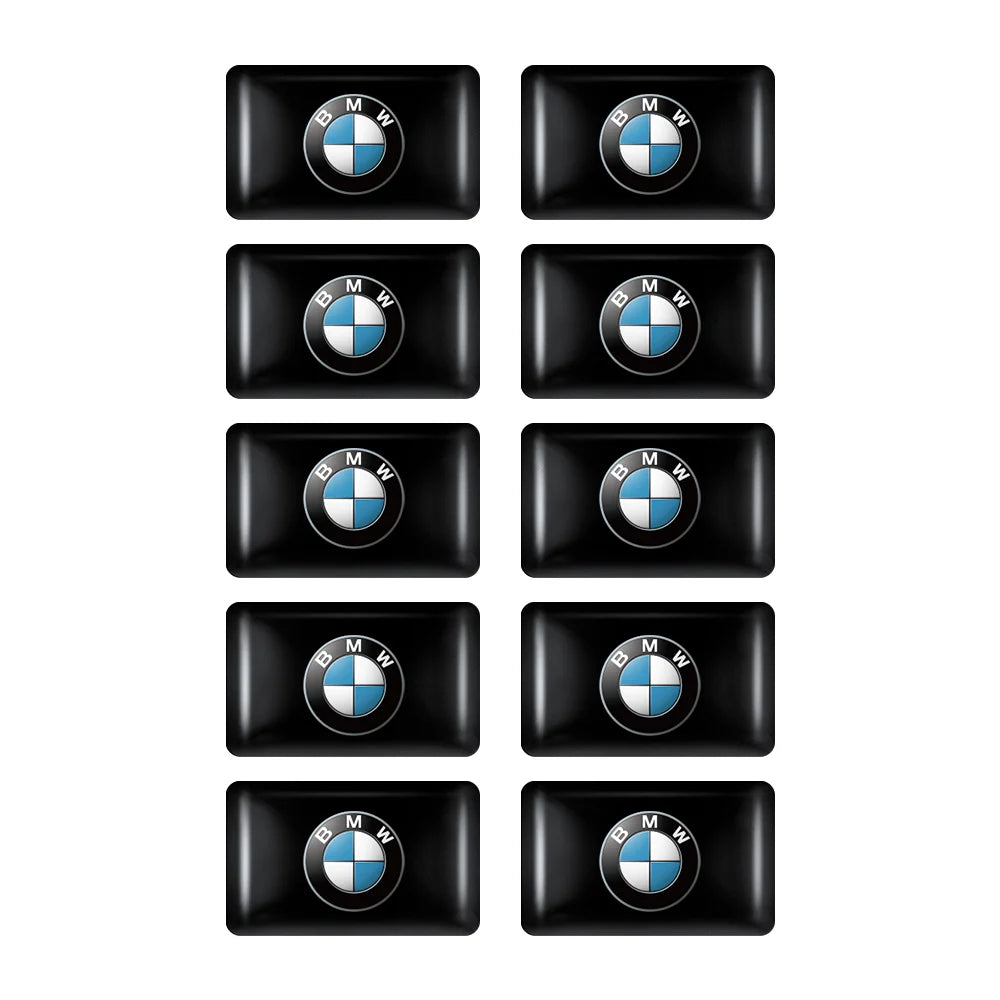 5/10/15pcs 3D Car Logo Stickers Steering Wheel Audio Dashboard Auto Accessories For Bmw M1 M E46 E90 E60 F30 F10 E36 G20 E92 E91