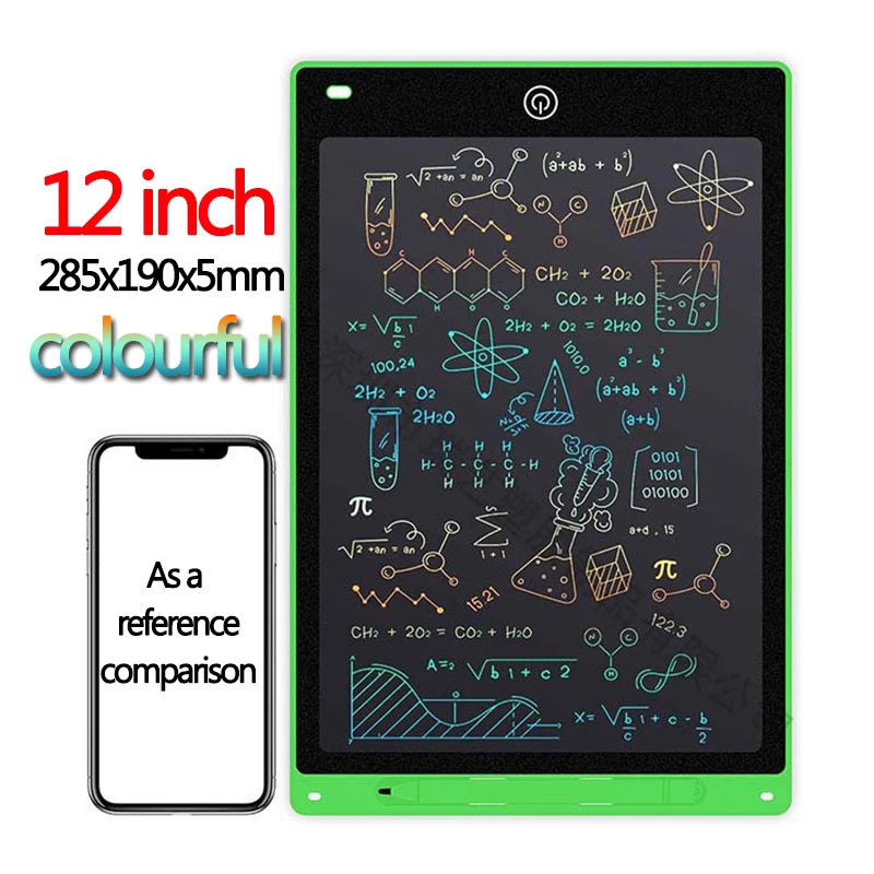 10/12/inch LCD Writing Tablet Drawing Board Kids Graffiti Sketchpad Toys Handwriting Blackboard Magic Drawing Board Kid Toy Gift