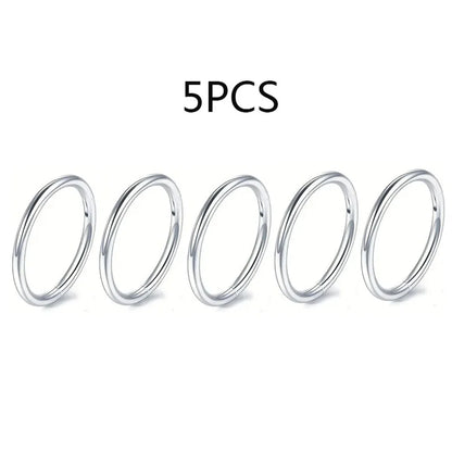 5/10Pcs 16G Stainless Steel Hinged Nose Rings Hoop Septum Clicker Tragus Helix Cartilage Daith Rook Earring Piercing Jewelry