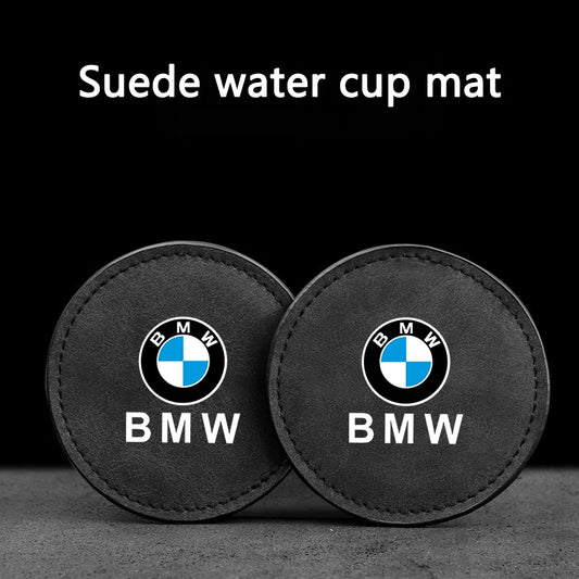 2Pc Non-slip Car Water Cup Pad Coaster Mat Accessories for BMW E30 E38 E39 E46 E60 E61 E90 X1 X3 X4 X5 X6 E70 E83 X5 F10 F30 F32