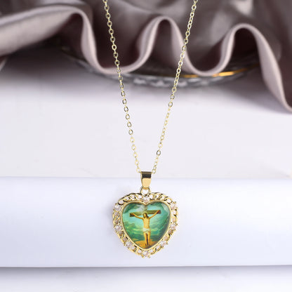 9 Style Fashion Virgin Mary St. Jude Pendant Necklace Classic for Religious Figures Jewelry Choker Chain Daily Wear Party Gift