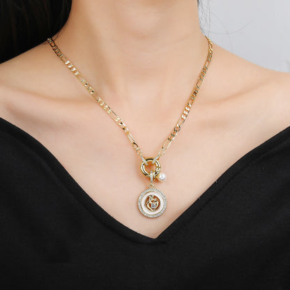 6 Style Mother's Day Gift Heart Shape Mom Pendant Gold Plated Necklace Classic for Woman Party Birthday Aesthetic Jewelry Gift