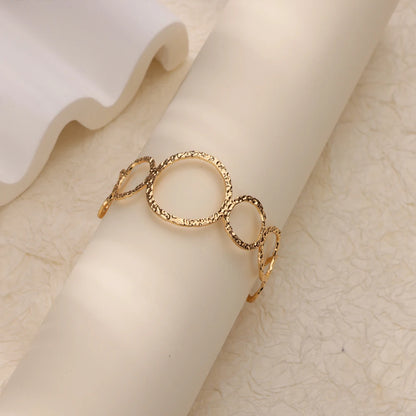 Stainless Steel Geometric Open Bracelet | Hollow Punk Round Bangle for Women | Free Shipping Fashion Jewelry