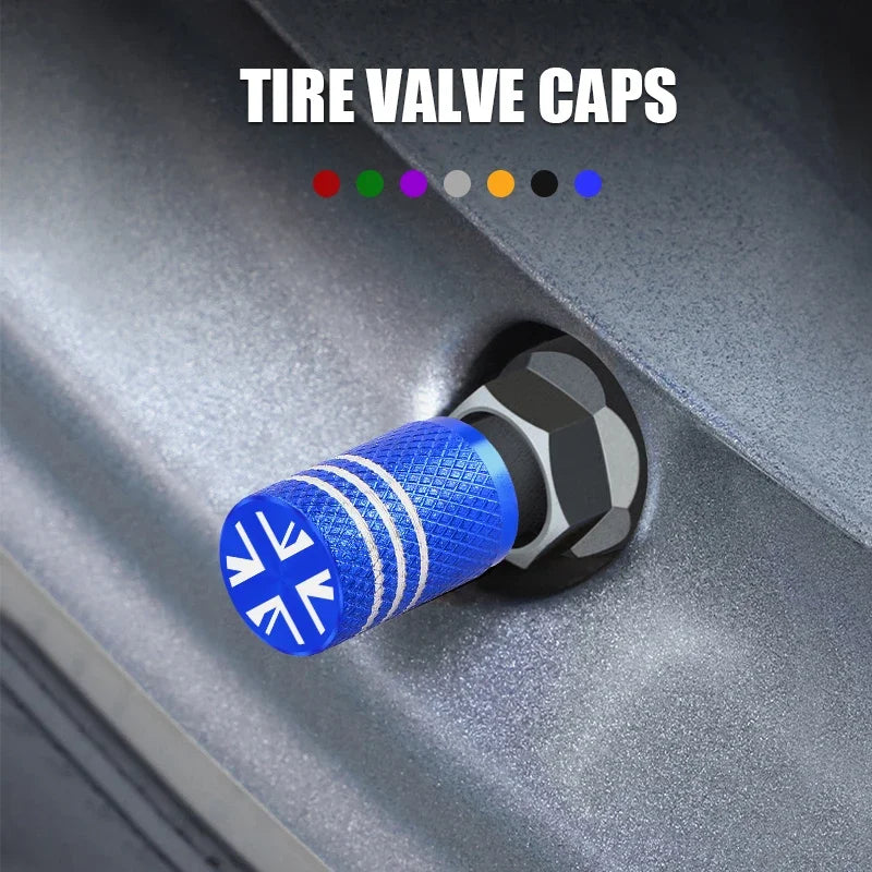 4Pcs New Metal Tire Valve Cap Car Tyre Air Stems Cover For Mini Cooper Accessories R56 R53 R50 F56