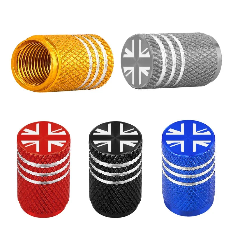 4Pcs New Metal Tire Valve Cap Car Tyre Air Stems Cover For Mini Cooper Accessories R56 R53 R50 F56