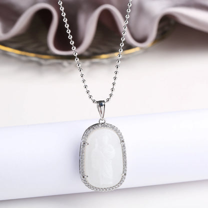 Gold/Silver Hot Sale Religious Style Gold Plated St. Jude Zircon Pendant Necklace Personalized for Man Woman Party Jewelry  Gift