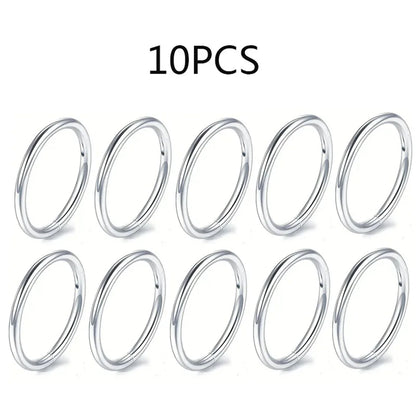 5/10Pcs 16G Stainless Steel Hinged Nose Rings Hoop Septum Clicker Tragus Helix Cartilage Daith Rook Earring Piercing Jewelry