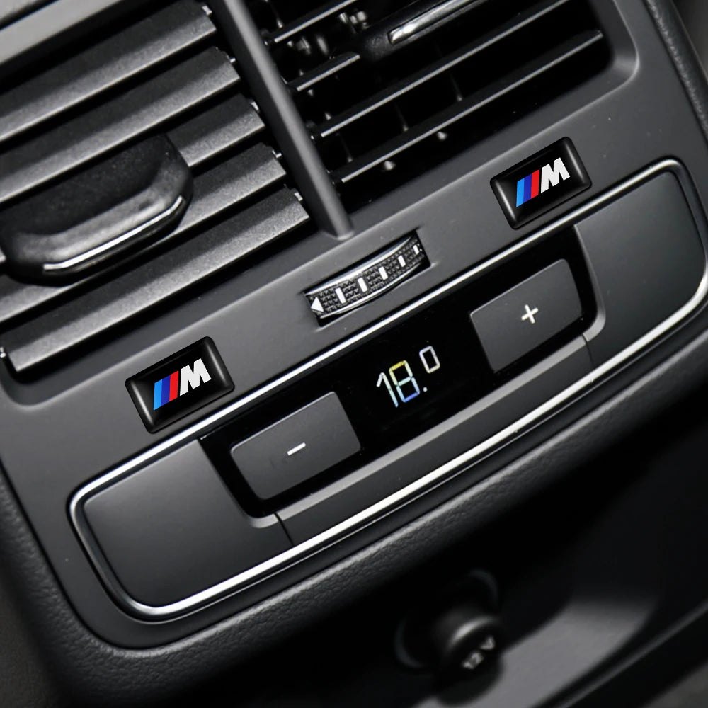 5/10/15pcs 3D Car Logo Stickers Steering Wheel Audio Dashboard Auto Accessories For Bmw M1 M E46 E90 E60 F30 F10 E36 G20 E92 E91