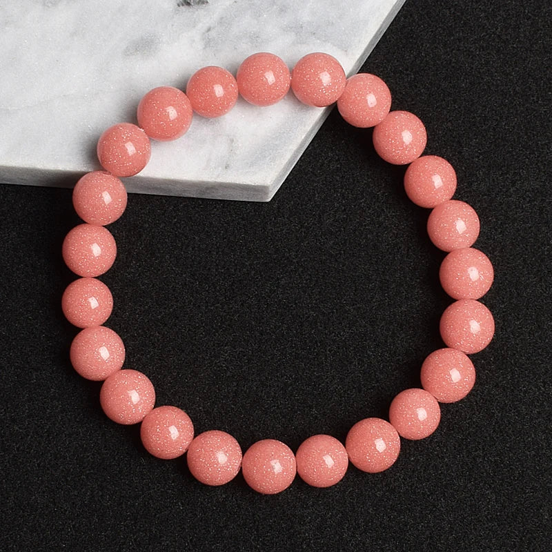 Luminous Stone Bracelets Fluorescent Night Blue Light Bead Bracelet Glow In The Dark Jewelry Glowing Stone Bangle Pulsera Gifts